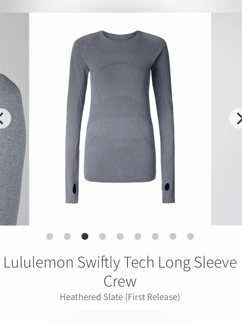 Lululemon Swiftly Tech Long Sleeve Shirt Crush The Distance